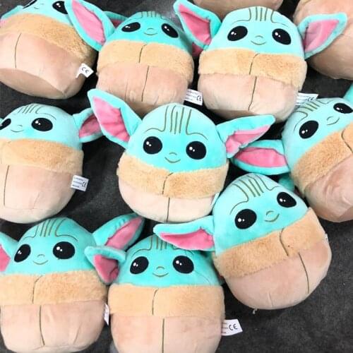 Disney Mandalorian Baby Yoda figure Stuffed Plush Toy Star Wars Children Pillow Cushion Decorative Doll Creative Gift For Kid