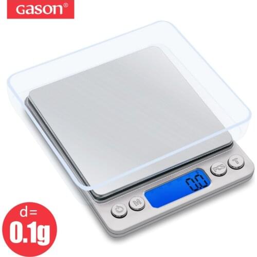 GASON Z1s Digital Kitchen Scale Mini Pocket Stainless Steel Precision Jewelry Electronic Balance Weight Gold Grams(3000gx0.1g)
