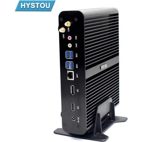 I7-8565 Fanless Mini PC 16GB Ram 256GB SSD Desktop Computer Support Multi display HD DP WIFI Bluetooth Barebone PC for option