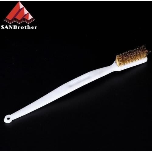 3D Printer Cleaner Tool Copper Wire Toothbrush Nozzle Brush For Cleaning Nozzle /Heating Block /Hotend Hot Bed 3D Printer Parts
