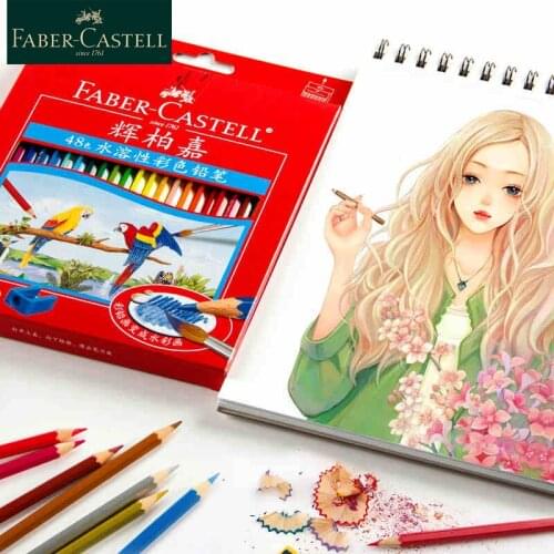 Faber Castell color pencil 12/24/36/48/60/72 Set Water Soluble colored pencils Water-based Paint For Art Drawing Supplies