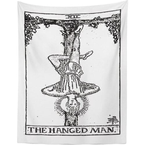 Classical Tarot Tapestry Astrology Divination Divination Living Room Home Decoration Wall Hanging Hanged Man King Beach Mat