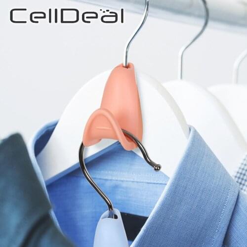 Space Saving Hanger Connection Hook Plastic Birds Coat Storage Organizer Useful Stack Hanger Hook Closet Clothes Storage Hanger