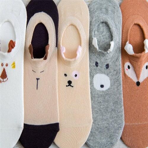 Cute and adorable three-dimensional animal ear socks Womens color socks 211