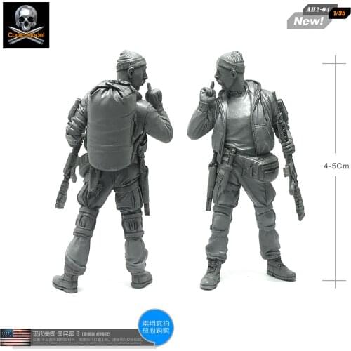 1/35 Resin Figure Model American National Army B Resin Soldier Model Unmounted And Uncolored Ah2-04