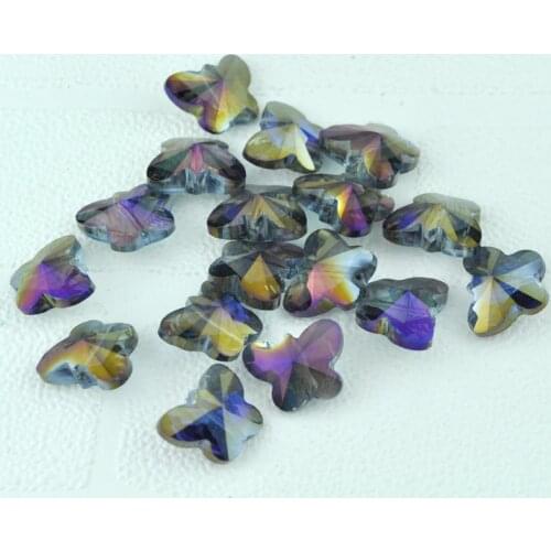 Wholesale 500pcs lot ,crystal butterfly beads,jewelry accessories 11x14MM glass crystal loose beads