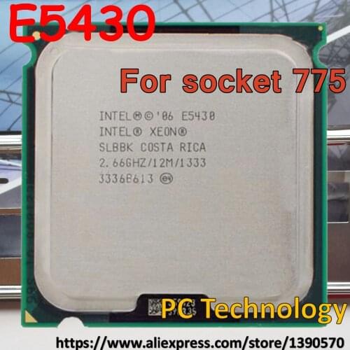 Original Intel Xeon E5430 CPU /2.66GHz /12MB/1333/LGA775/Quad-Core/equal to Q9300 works on LGA775 no need adapter
