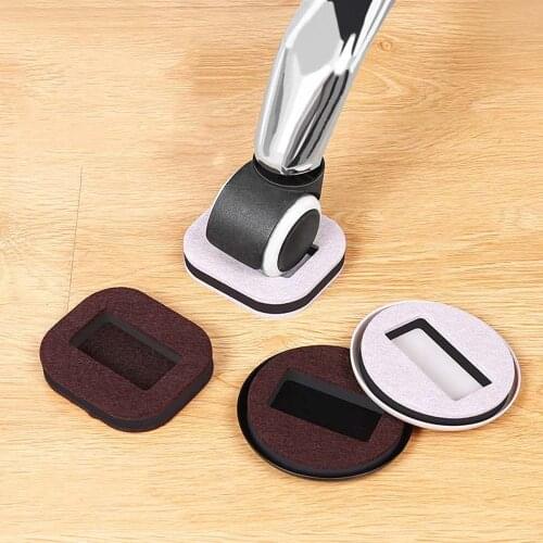 5pcs Felt Pad Self-Adhesive For hardwood floor Furniture Caster Cup Chair Fitting Floor Protector Wheels Stopper