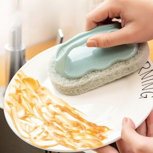 Kitchen Bathroom Brush Handles Soft Sponge Bathtub Ceramic Glass Window Plastic Strong Decontamination Cleaning Brush