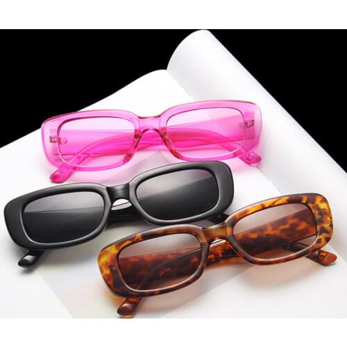 New Small Sunglasses Women Men Trendy Vintage Brand Designer Hip Hop Square Green Sun Glasses Female Eyewear UV400