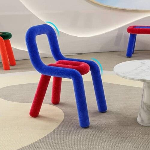 Гостиная стулья Children Furniture Simple Unusual Shape Chair Of Nordic Creative Modern Celebrity Single Person Colour Chairs