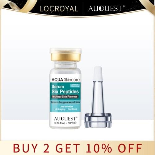 AUQUEST Face Serum Six Peptides Essence Firming Anti-wrinkle Face Serum Lift Firming Moisturizing Whitening face Skin Care 10ml