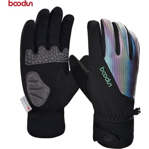 Autumn Winter Waterproof Cycling Gloves Full Finger Warm Thermal Road Mountain Bike MTB Gloves Shockproof Gel Pad Bicycle Gloves