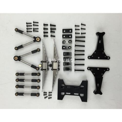 1/14 Scania R470 730 Drag Head Trailer Truck Steel Plate Rear Axle Suspension Assembly For TAMIYA 1851 MAN RC Tractor Truck