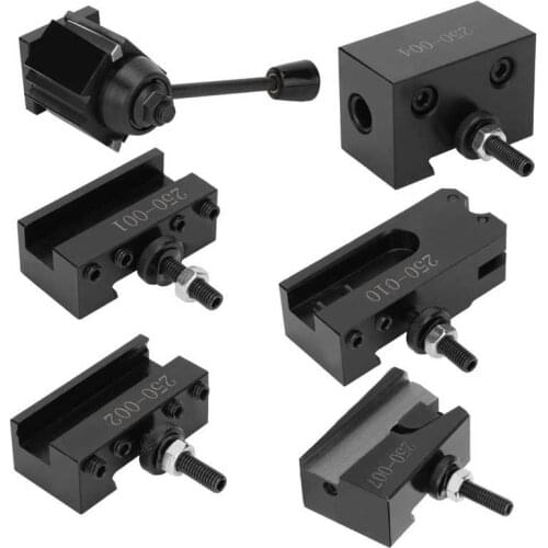 250-0 Tool Post Kit Integrated Tool Holder High-Speed Steel Wedge Type Piston Tool Holder for CNC Lathe Tool