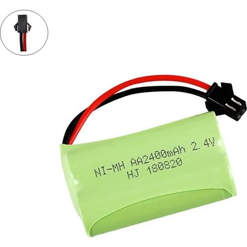 2.4V 2400mAh baterie pack aa ni-mh Battery for RC electric toy electric tool SM Plug 2400 MAH 2.4 V toy battery accessory 2.4 V