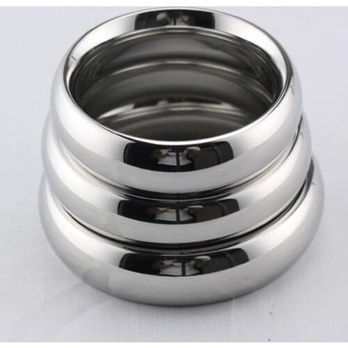 Multi-Frequency Stainless Steel Penis Ring Male Penis Vibrator Sex Toy for Men Delay Ejaculation Metal Weight-Bearing Cock Ring