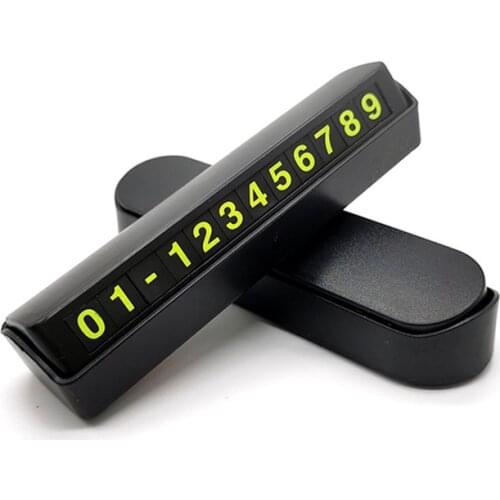 Car Temporary Parking Card Phone Number Card Plate Telephone Number Car Park Stop Automobile Accessories Car-styling 13x2.5cm