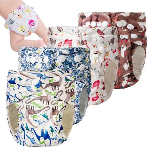 2021 Children Adjustable Pants Baby Washable Eco-friendly Cloth Diaper Ecological Nappy Reusable Diaper Breathable Waterproof