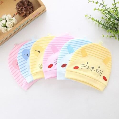Baby Beanie Hats and Caps for Boys Lovely Toddler Hat Cotton Newborn Girls Hat 0-3 Months Newborn Props Accessory Bonnet