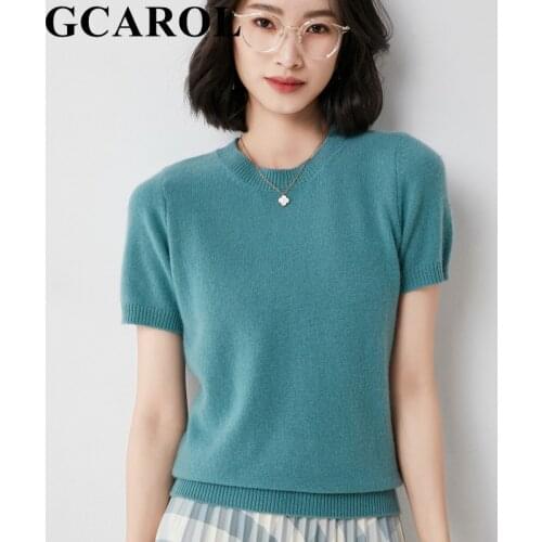 Женские футболки с коротким рукавом GCAROL China At AliExpress