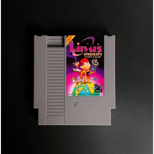 Linus Spaceheads Cosmic Crusade - 72 pins 8bit Game Cartridge