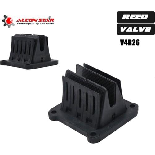Alconstar Valve For V4R26 2017-18 KTM SX 125-300 Reed Cage/Block With Carbon Fiber Petals V4R26 For Husqvarna KTM 125-300