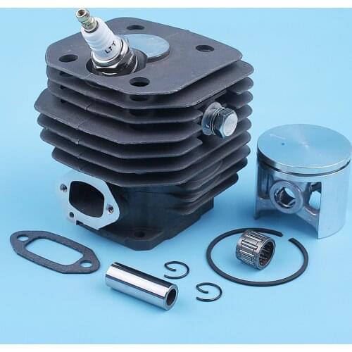 48mm Cylinder Piston 12mm Pin Bearing Kit For Husqvarna 262XP 262 261 Chainsaw Nikasil Coated Exhaust Gasket Replacement Parts