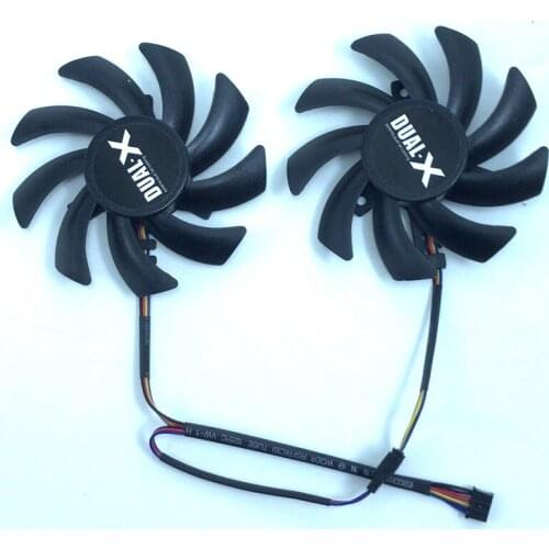 2 pçs/lote gpu VGA cooler HD6970/7870/7950/6850/7970 para safira HD6970 HD7870 HD7950 HD6850 HD7970 85 milímetros fã como substi