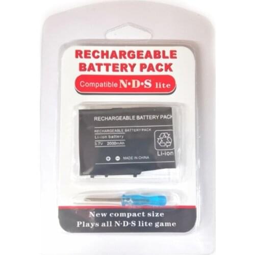 40GD 2000mah Battery Fit for DS Lite Nds Ndsl 3.7V Lithium-ion Battery + Tool
