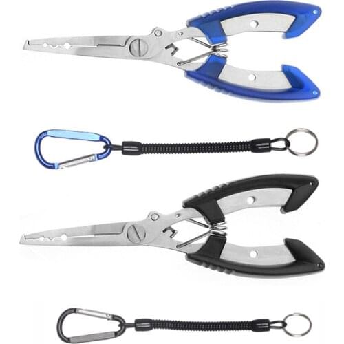 1 pcs multifunctional accessories stainles steel fishing pliers Fish Hook Remover Line Cutter scissor tackle fishing tools