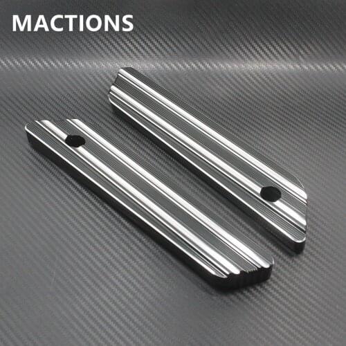 Motorcycle Parts Black Saddlebag Latch Cover Billet Aluminum For Harley Touring Road Glide 2014 2015 2016 2017