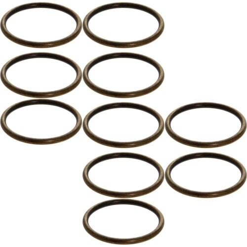 MroMax New Zinc Alloy O-ring Electroplating 35mm Inner Diameter High Quality Ring Decorative Rings Ring Diameter 3mm 4/5/6/10pcs