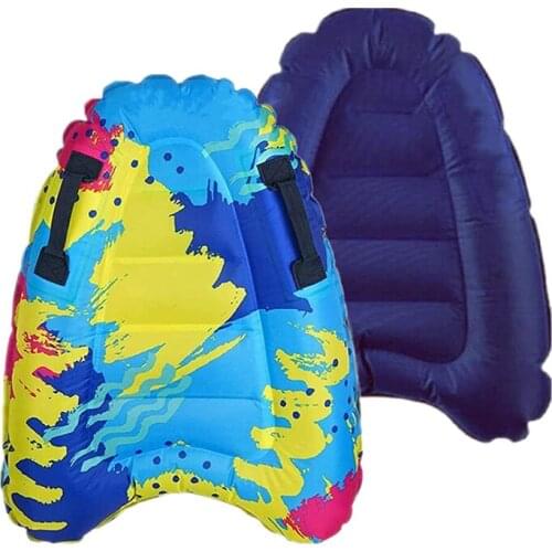 Inflatable Surf Body Board With Handles Lightweight Swimming Floating Surfboard Aid Mat