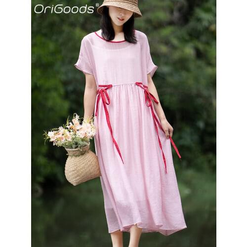 Широкие летние платья ORIGOODS China At AliExpress