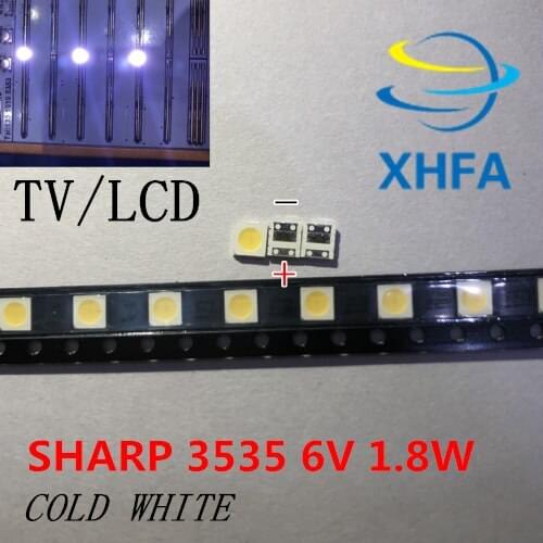 200pcs For SHARP LED LCD TV Backlight Application LED 3535 3537 LED Backlight TV High Power 1.8W 6V Cool white LED Backlight