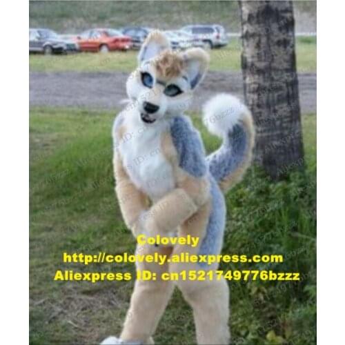 Furry Husky Dog Wolf Fursuit Mascot Costume Adult Cartoon Character Outfit Suit Commercial Promotion American Jubilee zz7580