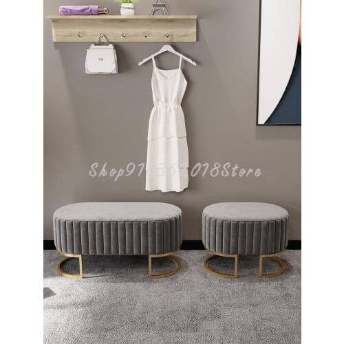 Nordic Shoes Stool Family Door Net Red Simple Living Room Sofa Small Stool Bedroom Bed Tail Stool Entrance Bench