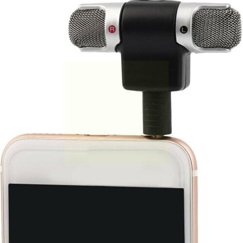 3.5mm Jack Stereo Mic For Recording Smartphone Mobile Pin Studio Microphone Mini Phone 4 Interview G1S7