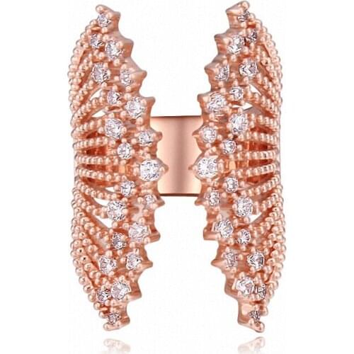 TRACYSWING Real Austrian Crystals Brand AAA Zirconia Micro Inlays Fashion Ring for women New Insect Th-121297