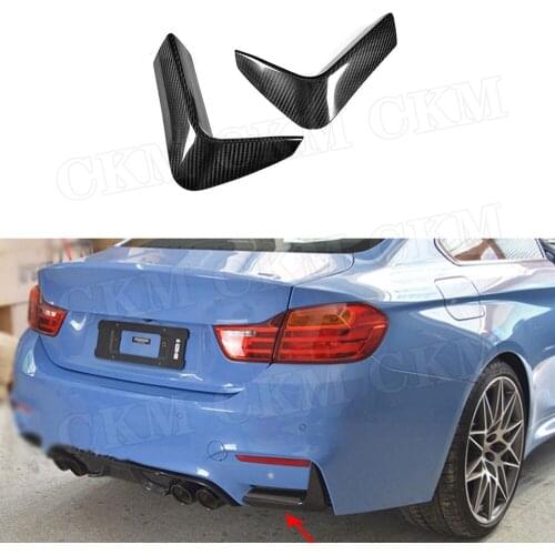 Carbon Fiber Rear Bumper Trunk Splitter Flaps Cupwings for BMW 3 Series F80 M3 4 Series F82 F83 M4 2014-2018