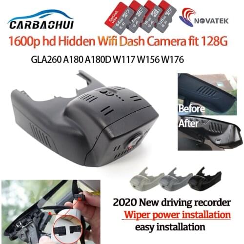 New Plug and play Car DVR Wifi Video Recorder Dash Cam Camera For Mercedes Benz GLA GLA260 A180 A180D W117 W156 W176 hd 1600p
