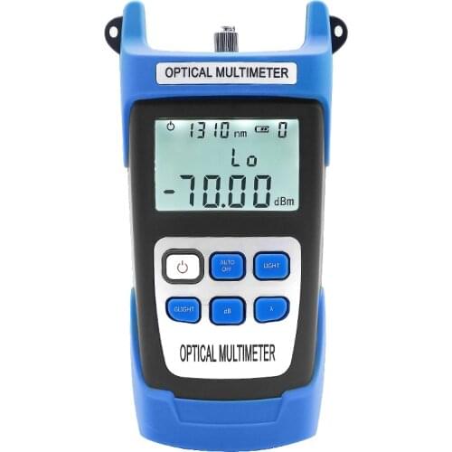 High precision optical power meter -70dBm~+3dBm fiber tester light decay light multimeter send SC / FC connector 7 wavelength