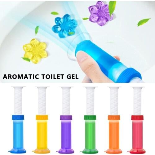 1Pc Toilet Deodorant Cleaner Flower Aromatic Toilet Gel Toilet Fragrance Remove Odors And Leave No Traces Toilet Cleaner