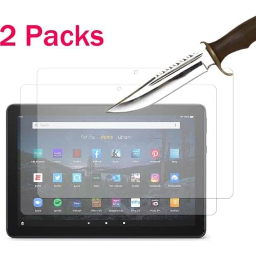2 packS Tempered Glass Screen Protector For Kindle Fire HD 10 2021 & HD 10 plus 2021 Kids edition 2021 10 Inch protective film