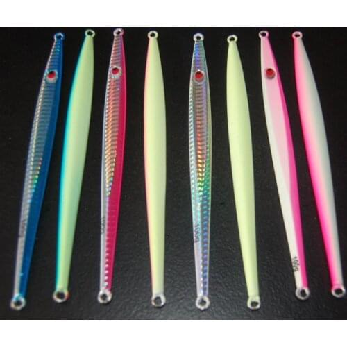 Deep sea Fishing Shrimp Spoon Lure Night Luminous Metal Jig Lure Jigbait spoon Spinner baits 100g 150g 200g Free shipping