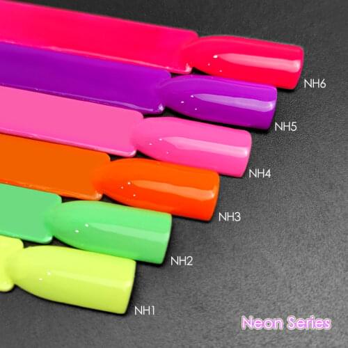 6pcs Neon Color Gel Varnish VENALISA Nail Gel Polish Fluorescence Nail Salon Gel Lacquer Soak off UV LED Bright Gel Nail Polish