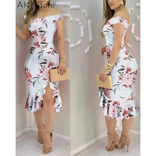 Летние платья с открытыми плечами Aibo Carla China At AliExpress