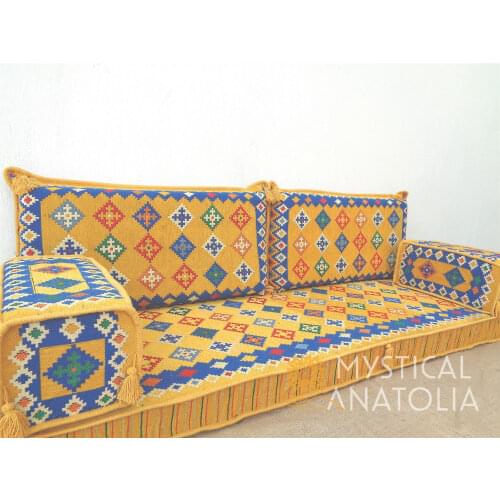 Arabic Floor Seating / Arab Majlis Sofa / Arabic Couches / Oriental Seating / Benc Cushions / Jalsa