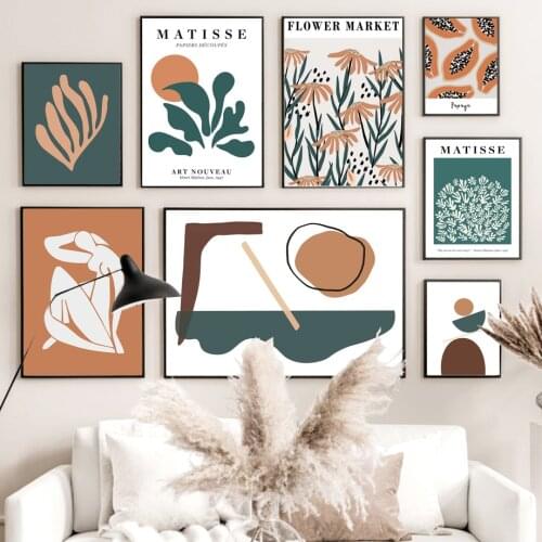 Matisse Abstract Naked Girl Flower Market Wall Art Canvas Painting Nordic Posters And Prints Wall Pictures For Living Room Decor